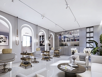 现代理发店 理发室