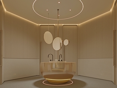 现代简约医院 医院卫生间 卫生间 公共卫生间