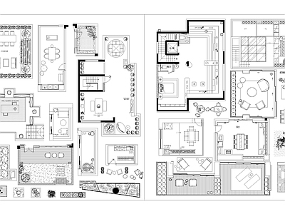 现代屋顶花园 空中花园露台图库 施工图