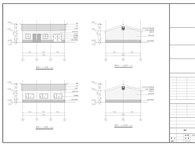 现代新中式其他公共建筑 乡村文化馆 施工图