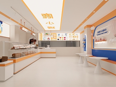 现代简约甜品面包店 甜品店 面包店 蛋糕店