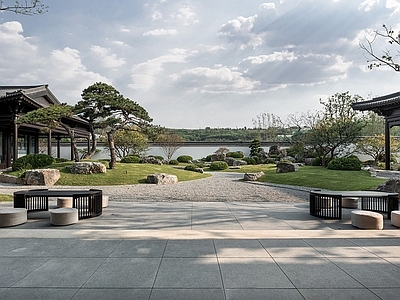 现代街道外景 街道外景