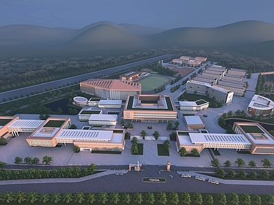 现代学校建筑 学校建筑规划 学校综合楼 学校教学楼 学校图书馆 校园总体规划