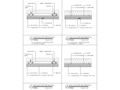 墙面节点 软包墙面 硬包墙面 施工图