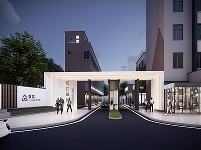 现代简约入口大门 小区入口大门 厂区入口大门 幼儿园入口大门 学校入口大门 次入口