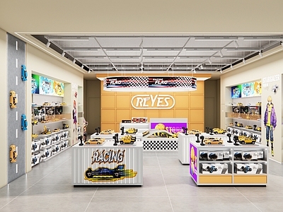 现代玩具礼品店 遥控玩具店铺 RC 潮玩店铺