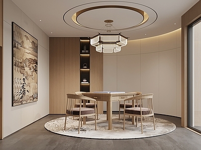 中古棋牌室 中古风棋牌室 麻将桌