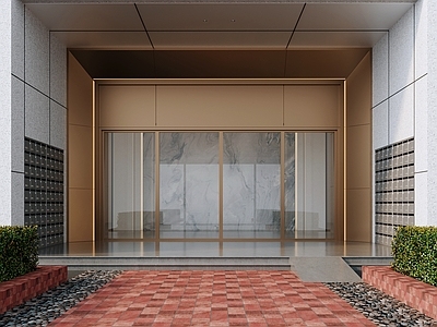 现代其他公共空间 楼宇门门厅 门厅