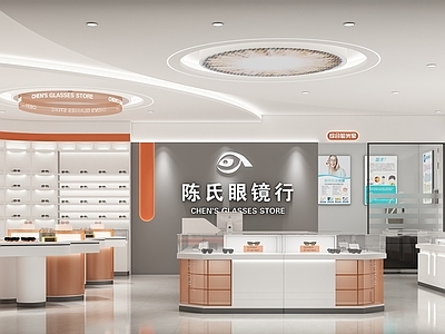 现代简约眼镜店 精品底柜 开放高柜
