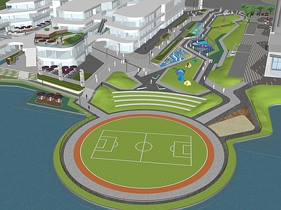 现代景观公园 现代体育公园 公园景观 城市休闲绿地公园