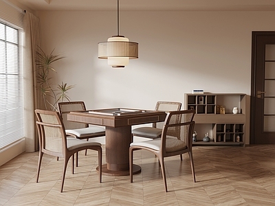 新中式棋牌室 新中式棋牌室 麻将桌