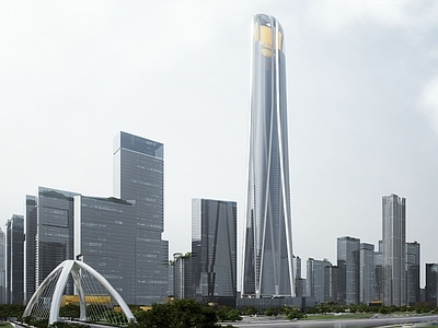 现代鸟瞰规划 现代城市规划 滨水城市设计 商业综合体 超高层摩天楼 CBD
