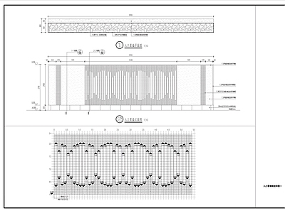 小区主入口 小区入口景墙 入口景墙 施工图