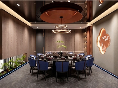 现代新中式包厢 新中式中餐厅包厢 新中式包间 酒店包厢 餐厅包厢