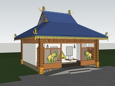 现代其他公共建筑 民宿建筑 厕所
