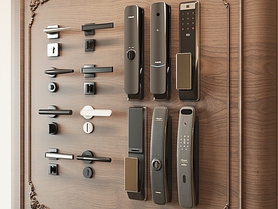 门锁 门锁 智能锁 门把手 拉手