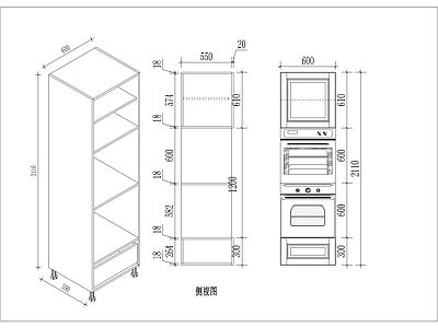现代欧式家具图库 动态图块 橱柜电器高柜 现代橱柜电器高柜 极简橱柜电器高柜 橱柜高柜电器柜 施工图