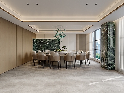 新中式中式中餐厅 餐厅包间 餐厅