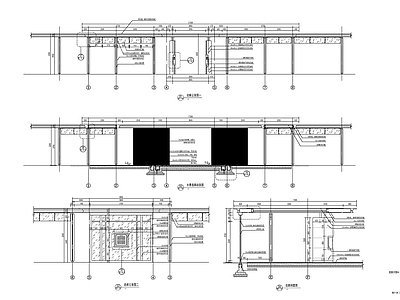 现代廊架 连廊详图 连廊 施工图