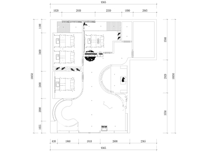 现代侘寂美容院 美容院 spa馆 足疗店 美甲店 纹眉店 施工图