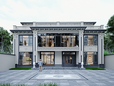 新中式欧式乡村民房 农村自建宅
