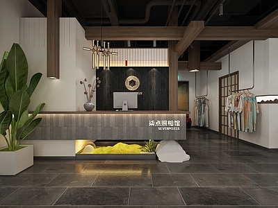 现代复古婚纱摄影 照相馆 摄影馆 中古风