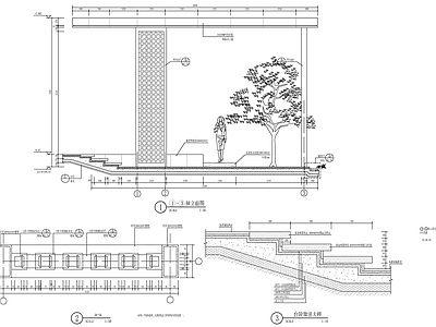 现代廊架 风雨连廊 施工图