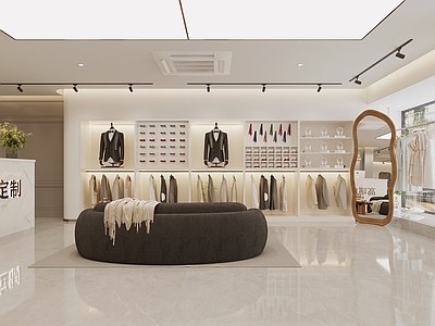 现代轻奢服装店 女装店 男装店