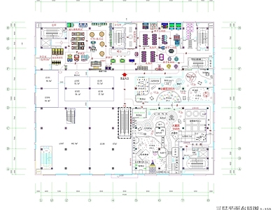 现代儿童乐园 两千平方游戏厅 儿童游乐园平面图 电玩城 施工图