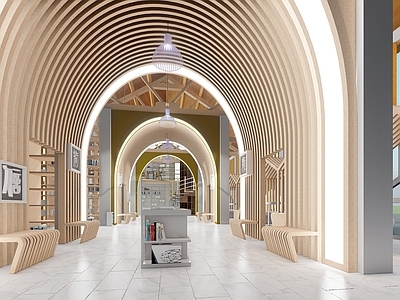 新中式其他休闲娱乐空间 仓库改造图书馆