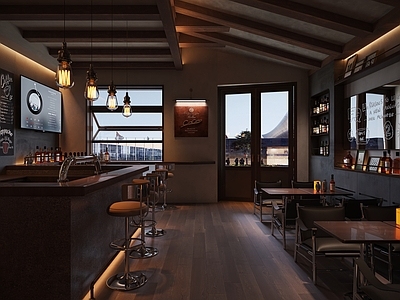 侘寂工业其他商业空间 轻酒馆 轻酒吧 小酒馆 酒吧 音乐餐厅