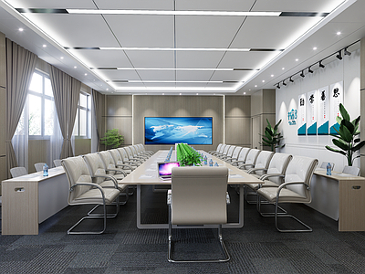 现代会议室 小型会议室 培训室