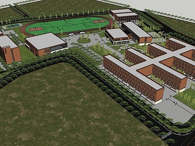 现代学校建筑 现代风格学校建筑