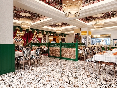 复古工业其他餐饮空间 藏式餐厅 明档吧台 火锅店 打卡区