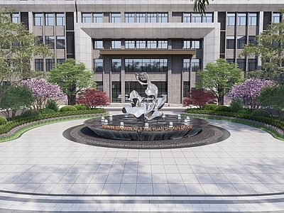 现代雕塑 景观入口雕塑 花瓣雕塑 景观小品