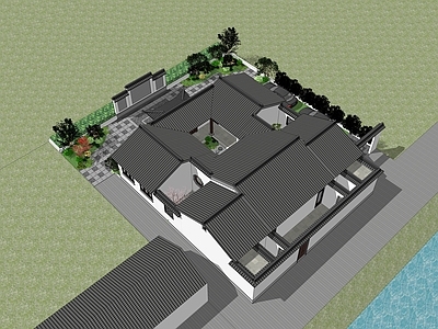 中式四合院 中式合院住宅