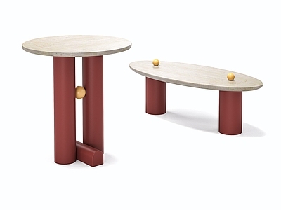 简约侘寂几类组合 茶几组合