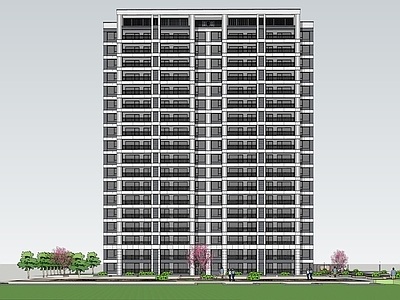 现代新中式高层住宅 现代住宅