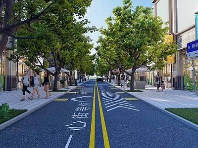 现代商业综合体景观 商业街景观