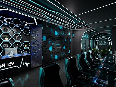 现代网吧 网吧 网咖 网吧包间