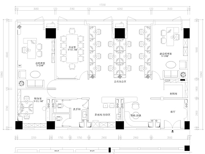 其他办公空间 办公 施工图
