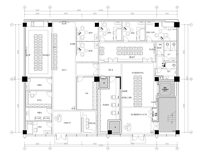 现代医院 390平社康医院 社康平面布置图 施工图
