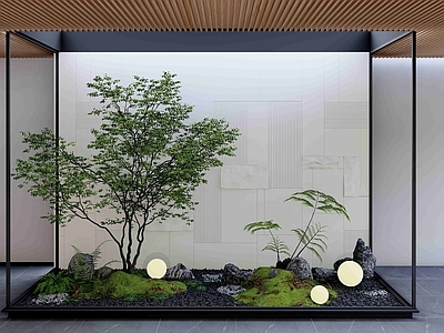现代其他公共空间 现代室内微景观 室内景观 微景观