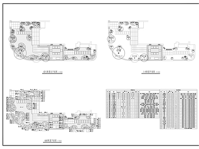 现代庭院 花园庭院 私家庭院 庭院露台 施工图
