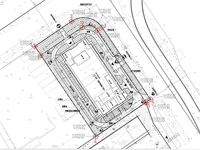 现代其他公共建筑 治安管理中心 总图 施工图