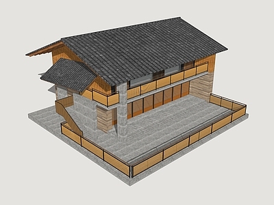 新中式现代民宿建筑 山地民宿建筑 民居改造民宿 乡村民宿酒店 乡村民居建筑 民宿建筑