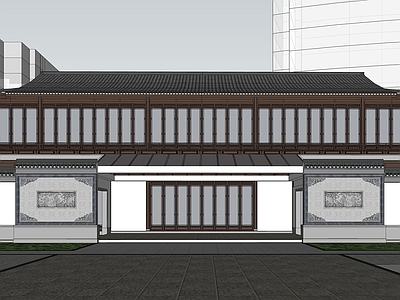 中式商场建筑 中式商业