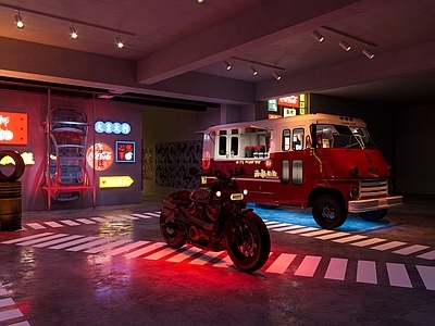 复古工业酒吧 酒吧 文创 夜吧 咖啡 港风