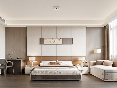 新中式酒店客房 酒店客房