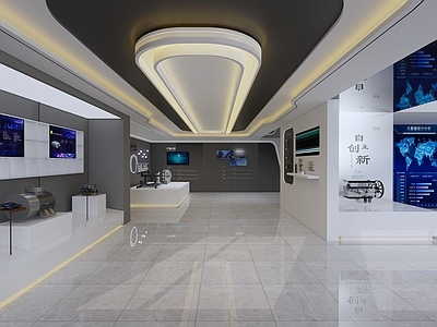 现代其他办公区域 厂房展厅区 展厅 展厅休息区